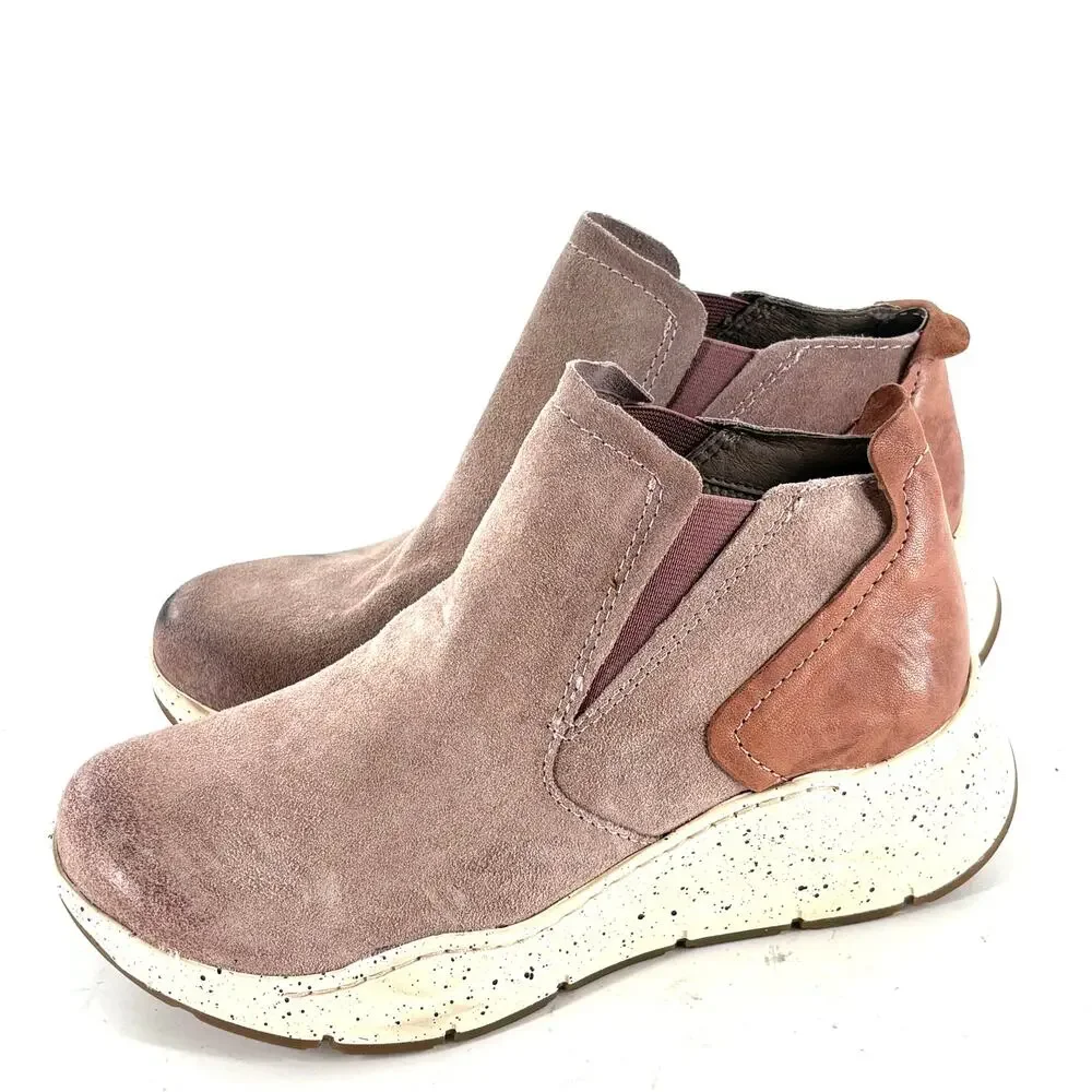 Bionica Ortholite All Weather Oana Boot 6.5 Lilac Suede Bootie Sneaker Travel